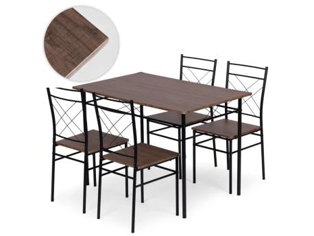 ModernHome Trpezarijski Set Sto + 4 Stolice VERONA