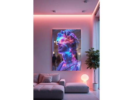 WALLXPERT Dekorativno farbanje kaljenog stakla Hhlneon0016 70 x 100