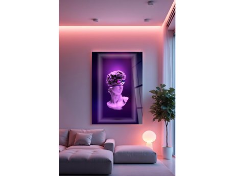 WALLXPERT Dekorativno farbanje kaljenog stakla Hhlneon001 70 x 100