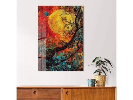 WALLXPERT Dekorativno farbanje kaljenog stakla Hhlzvh018 70 x 100