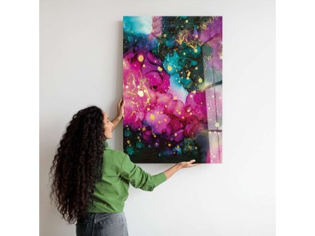 WALLXPERT Dekorativno farbanje kaljenog stakla Hhlzvh006 70 x 100