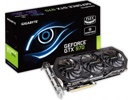 GIGABYTE NVidia GeForce GTX 970 4GB 256bit GV-N970WF3OC-4GD