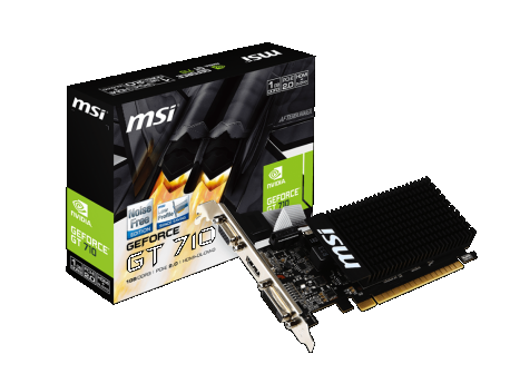 MSI NVidia GeForce GT 710 1GB 64bit GT 710 1GD3H LP