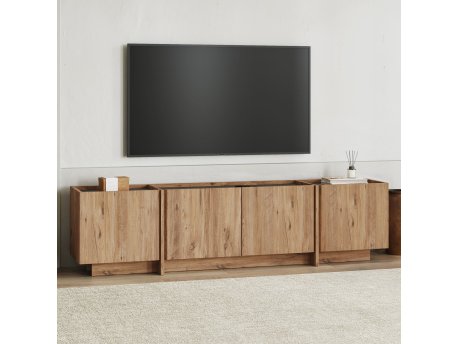 HANAH HOME Polica za TV Lowen Atlantic Pine Anthracite