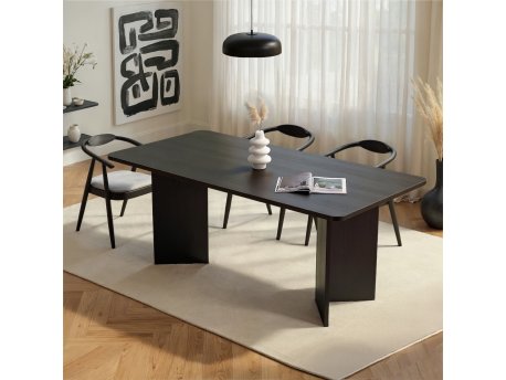 HANAH HOME Trpezarijski sto Linza Wood Black