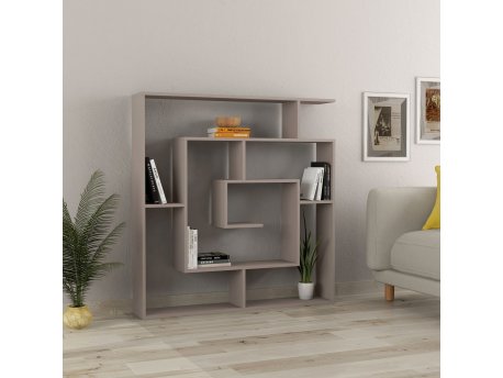 HANAH HOME Polica za knjige Labirent Light Mocha