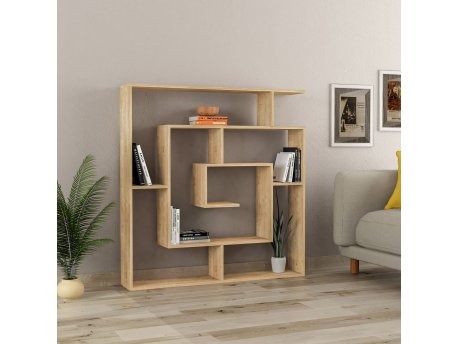 HANAH HOME Polica za knjige Labirent Sapphire Hrast