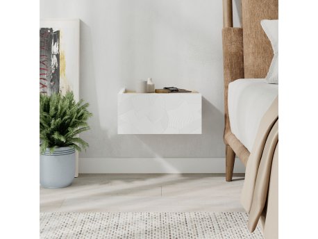 HANAH HOME Noćni stočić Onda White Hrast v2