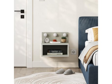 HANAH HOME Noćni stočić Treo Ash Green