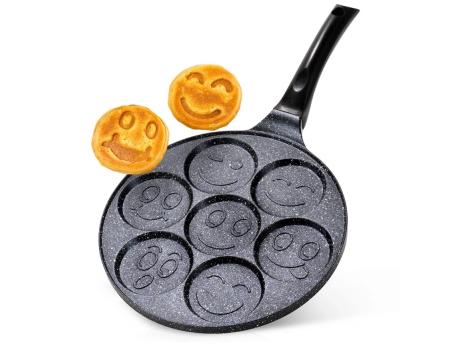 Vilde 199084 - Granitni tiganj za jaja, 26 cm - Smiley