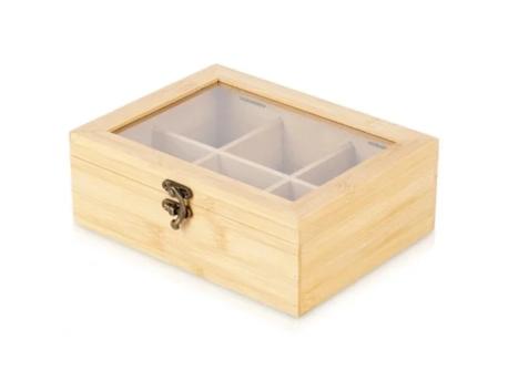 Vilde 229312 - Kutija za odlaganje čaja , bambus , 21 x 16 x 7.5 cm