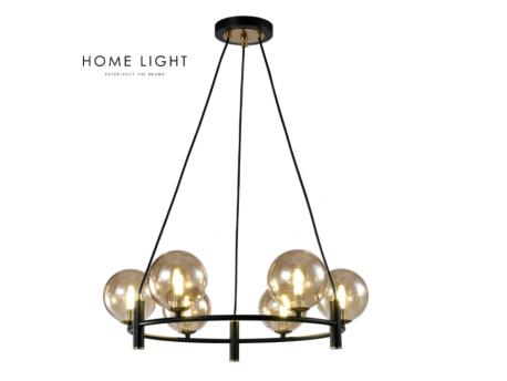 HOME LIGHT TALIA 2 LUSTER 6*G9 CRNA/BAKAR