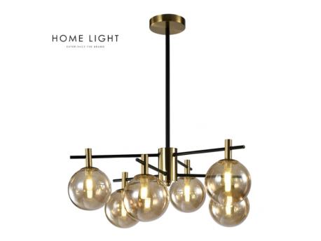 HOME LIGHT TALIA 4 LUSTER 6*G9 CRNA/BAKAR