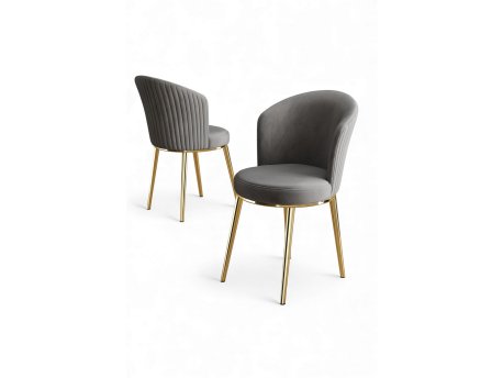 HANAH HOME Set stolica (6 delova) Risa Grey Gold