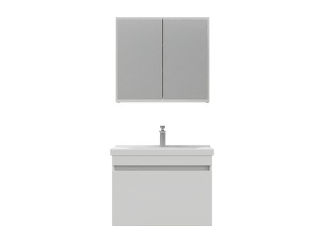 HANAH HOME Set kupatilskog nameštaja (2 komada) Bellezza 80 Matte White