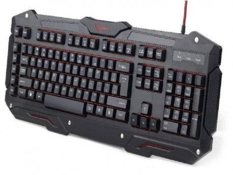GEMBIRD KB-UMGL-01Gaming tastatura, backlight, US black USB