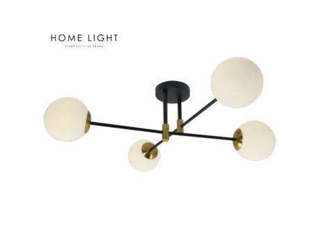 HOME LIGHT TALIA 74 LUSTER 4xE27 CRNA/ZLATO
