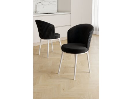 HANAH HOME Set stolica (6 delova) Risa Black White