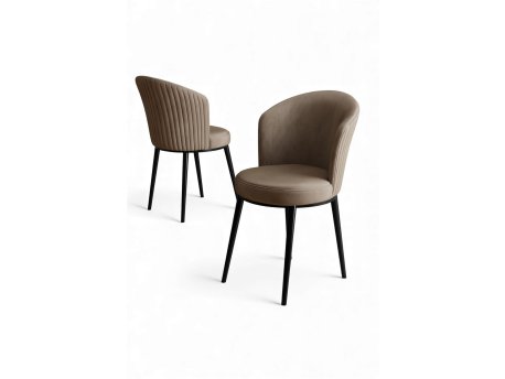 HANAH HOME Set stolica (6 delova) Risa Cappuccino Black