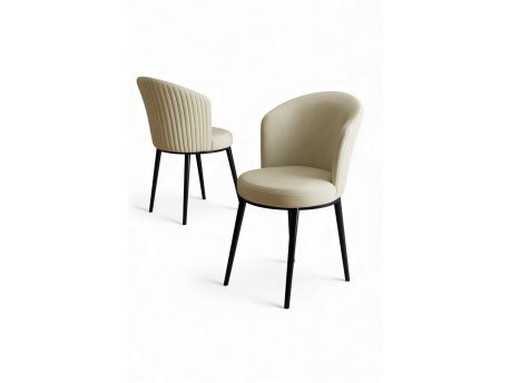 HANAH HOME Set stolica (6 delova) Risa Cream Black