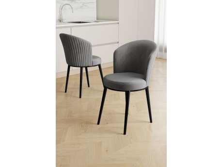 HANAH HOME Set stolica (6 delova) Risa Grey Black