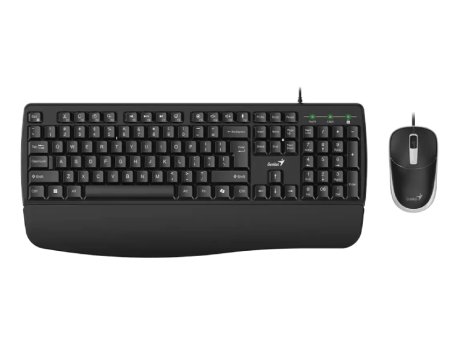 GENIUS KM-123 USB US crna tastatura+ USB crni miš