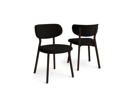 HANAH HOME Set stolica (6 delova) Toldy Black Brown