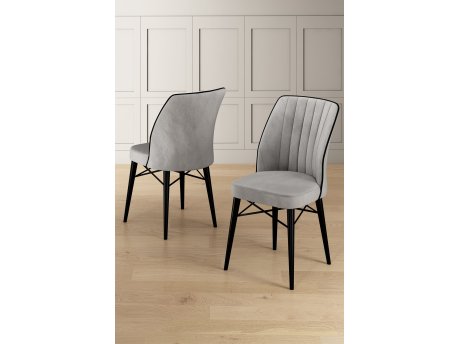 HANAH HOME Set stolica (6 delova) Nuna Grey Black