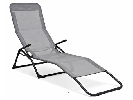 PROGARDEN Baštenska ležaljka svetlo siva