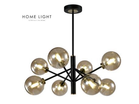 HOME LIGHT TALIA 8 LUSTER 8*G9 CRNA/BAKAR