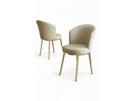 HANAH HOME Set stolica (4 dela) Risa Cream Gold