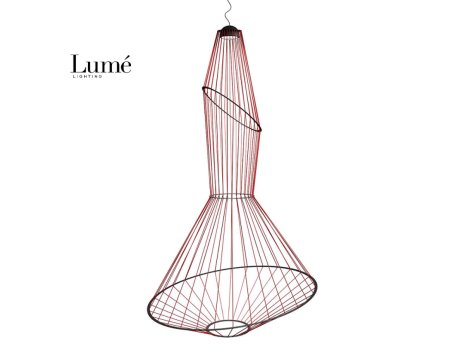 BBLINK AURORA 10 LUSTER 24W 3000K CRVENA