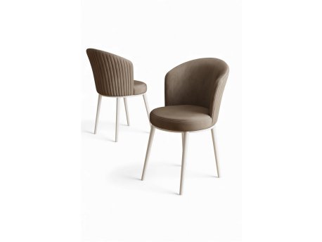 HANAH HOME Set stolica (4 dela) Risa Cappuccino White