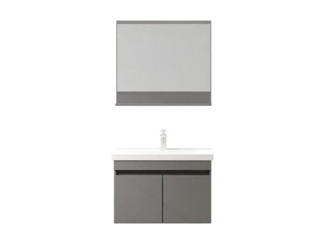 HANAH HOME Set kupatilskog nameštaja (2 komada) Pace 80 Matte Grey