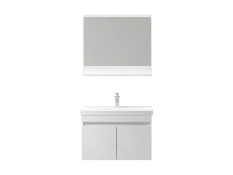 HANAH HOME Set kupatilskog nameštaja (2 komada) Pace 80 Matte White