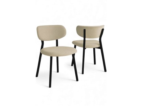 HANAH HOME Set stolica (4 dela) Toldy Cream Black