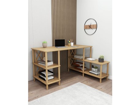 HANAH HOME Radni sto u boji hrasta Legno