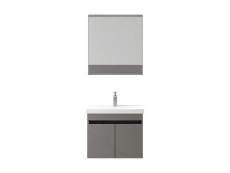 HANAH HOME Set kupatilskog nameštaja (2 komada) Pace 65 Matte Grey