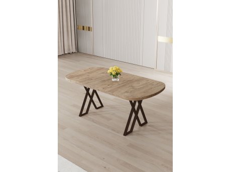 HANAH HOME Trpezarijski sto Kaye Atlantic Pine Brown