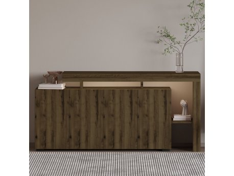 HANAH HOME Komoda Beliz Antique Walnut