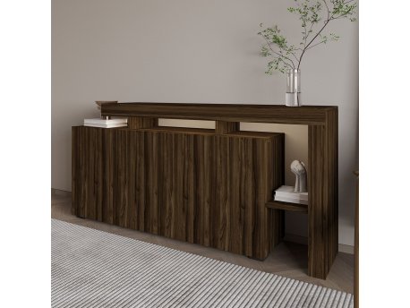 HANAH HOME Komoda Beliz Walnut