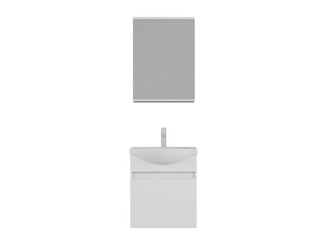 HANAH HOME Set kupatilskog nameštaja (2 komada) Sole 55 Matte White