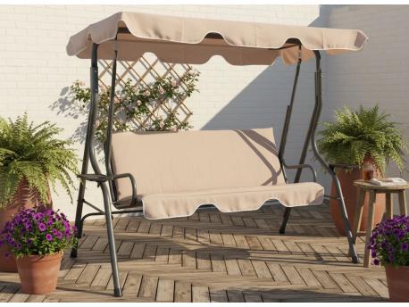 Bolzz Bastenska ljuljaska 170110153 cm, tamno bez, bez jastuka, sa drzacima za case