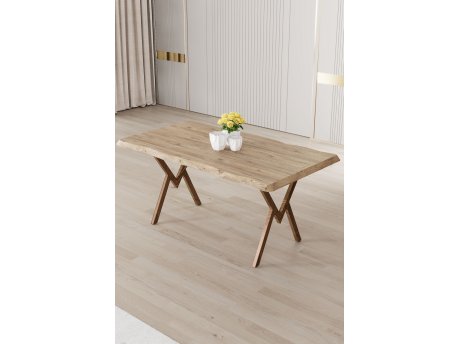 HANAH HOME Trpezarijski sto Akort Atlantic Pine Brown