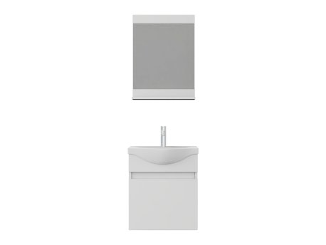 HANAH HOME Set kupatilskog nameštaja (2 komada) Mare 55 Matte White