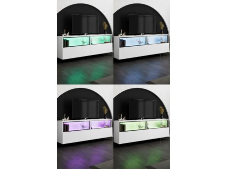 HANAH HOME TV Polica Ekol Up White