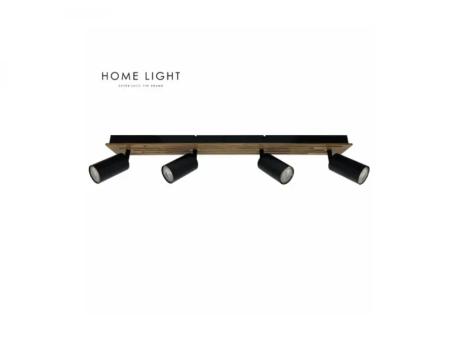 BBLINK TALIA 69 SPOT SVETILJKA 4*GU10 CRNA/DRVO