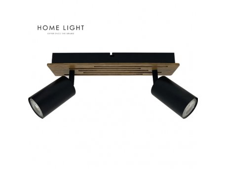 BBLINK TALIA 66 SPOT LAMPA 2*GU10 CRNA/DRVO