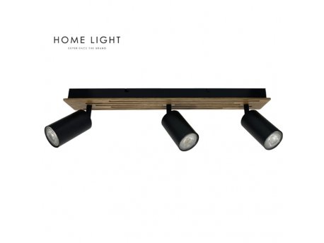 BBLINK TALIA 67 SPOT LAMPA 3*GU10 CRNA/DRVO