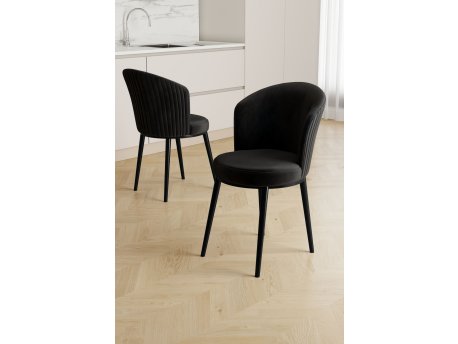 HANAH HOME Set stolica (2 dela) Risa Black